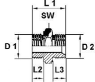 Переходник М16хМ18 WABCO 8931022444